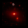 Deep Field in Canes Venatici, Optical/X-ray Superimposed