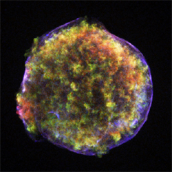 Chandra X-ray Image of Tycho's Supernova Remnant