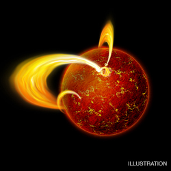 Illustration of a Magnetar
