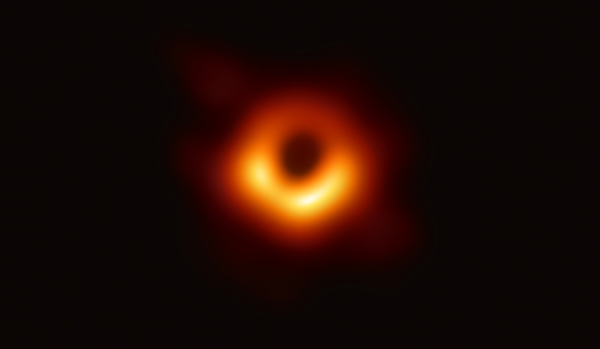 EHT image of a black hole's shadow