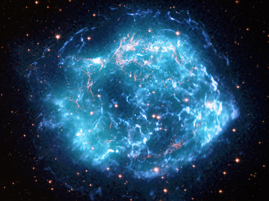 X-ray and optical of Cassiopeia A