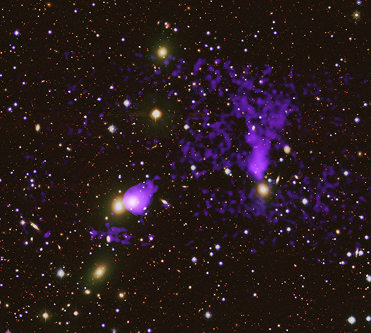 X-ray and optical image of Zwicky 8338